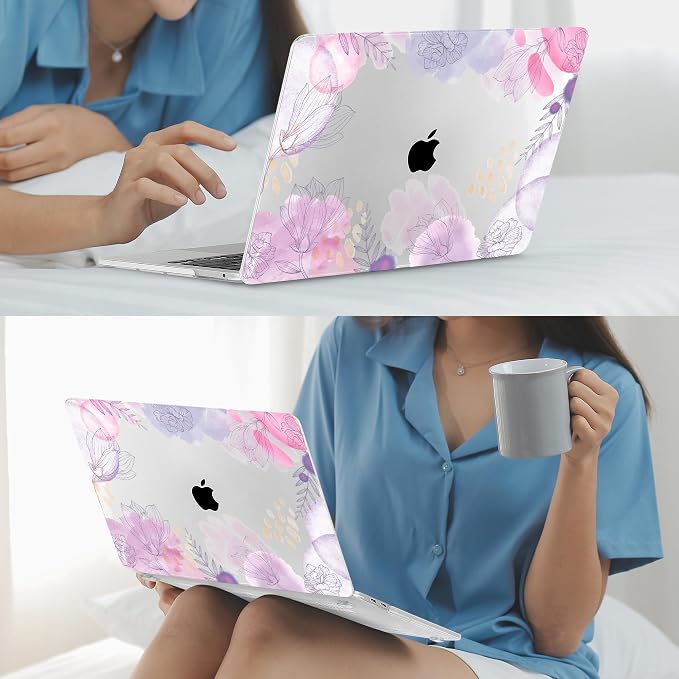 Mektron for MacBook Air 13 Case A1466/A1369, Snap-on Plastic Hard Shell Cover - Image 6