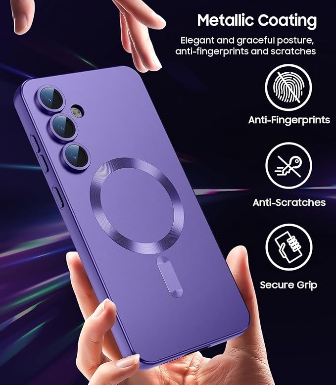 Magnetic for Samsung Galaxy S24 FE Case Slim Soft Silicone Bumper Shockproof - Image 6