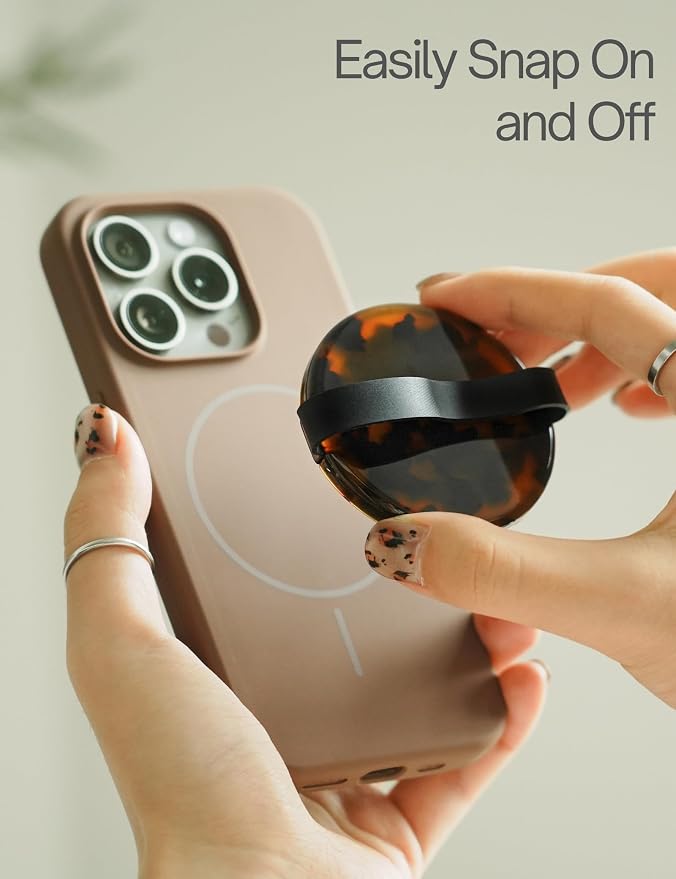 Heesch Magnetic Ring for Phone Case Loopy Brown Phone Grip Strap Holder for - Image 5