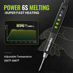 WORKPRO DC Soldering Iron Kit, Fast Heating Soldering Iron Pen - Image 2