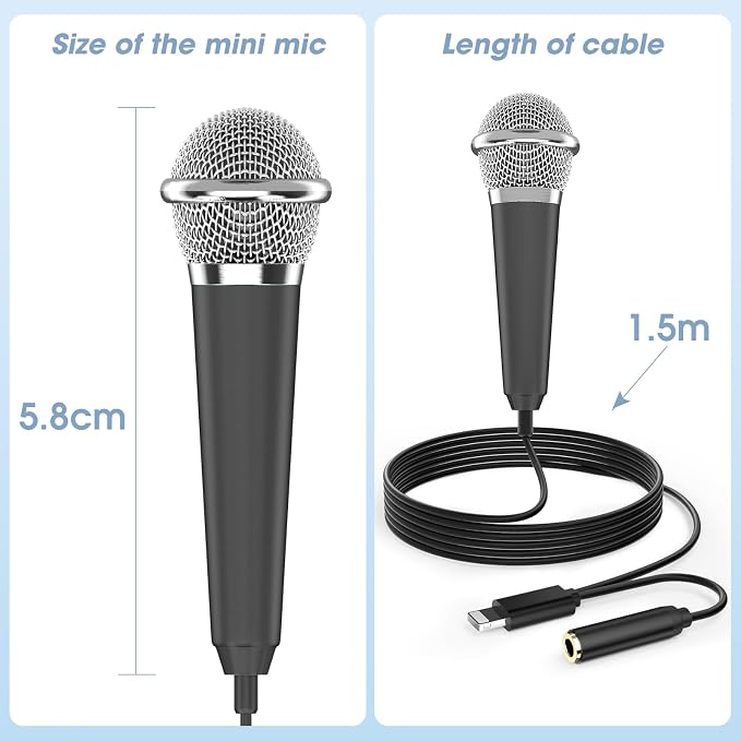 Mini Microphone for iPhone iPad Small ASMR Tiny Microphone for Voice Video - Image 7