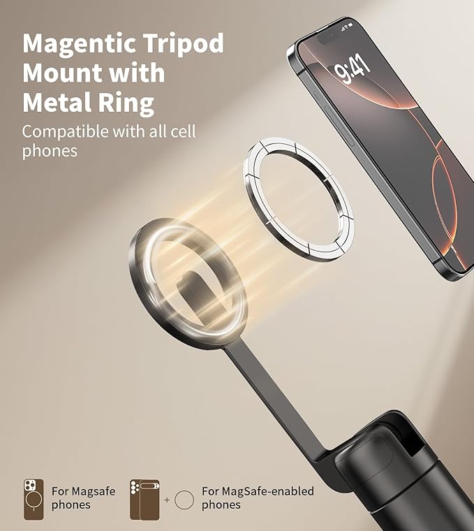 TONEOF 68" Magnetic Selfie Stick Tripod - Image 2