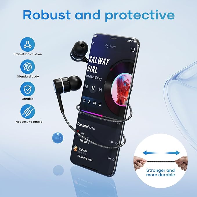 USB C Earbuds with Microphone 5 Pack, in-Ear Wired Headphones with Noise - Image 3