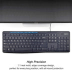 Silicone Keyboard Cover for Logitech K200 K260 K270, Ergonomic Wireless - Image 7