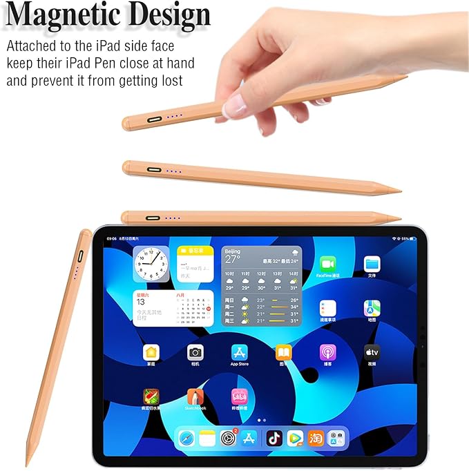 Stylus Pen for Touch Screen, Rechargeable Active Magnetic iPad Pencil - Image 5