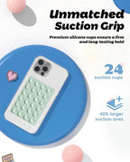 amBand Cute Preppy Stuff Silicone Suction Cup Phone Mount, Detachable Sticky - Image 4