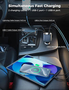 【Upgraded】 SUPERONE Retractable Car Charger 4 in 1, Fast Car Phone Charger - Image 8