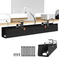 Zilink No Dril Under Desk Cable Management Tray 30" Standing Desk Cable by Zilink
