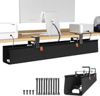 Zilink No Dril Under Desk Cable Management Tray 30" Standing Desk Cable by Zilink
