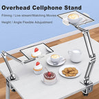 OATSBASF Phone and Tablet Holder Bed Gooseneck Mount, Aluminum Long Arm - Image 3