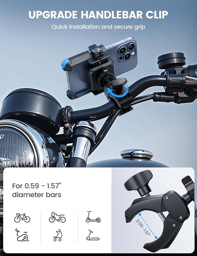 Lamicall Motorcycle Bike Phone Mount - Image 6