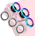 AGVEE 3+3 6 Pack for iPhone 15 6.1" / 15 Plus 6.7" Camera Lens Cover Protector by AGVEE
