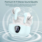 Wireless Earbuds, IP7 Waterproof in Ear Earphones, LED Display Ear buds - Image 5