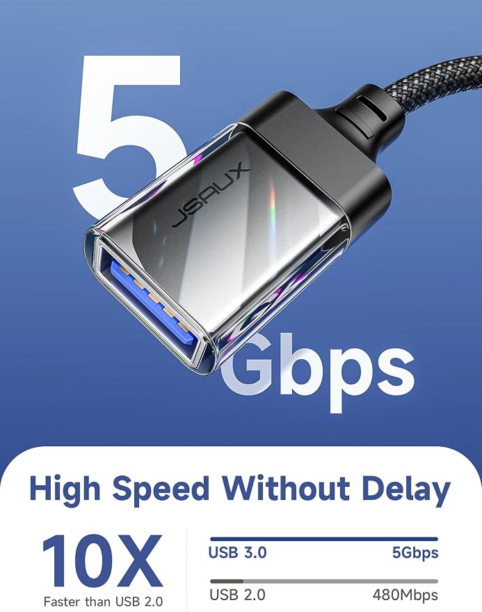 JSAUX USB to USB C Adapter, USBC OTG Compatible - Image 2