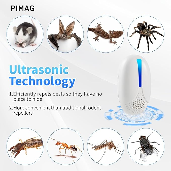 2025 Upgraded Version Ultrasonic Repeller Indoor, Mouse Traps Repellent Plug in - Image 2