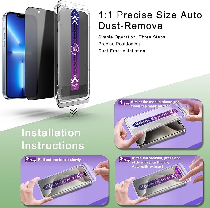 2 Pack Privacy Screen Protector - Image 3