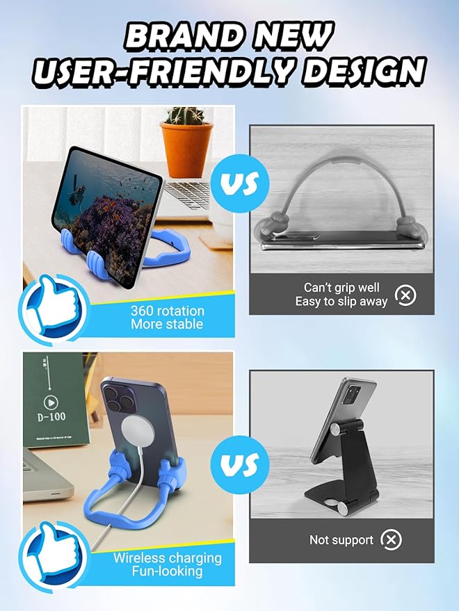 Easter Basket Stuffers for Teens Boys Kids Men Adults Cell Phone Stand: - Image 5