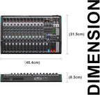 12 Channel Live Sound Audio Mixer, Mixing Console - Image 8