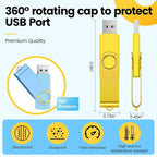 Kepmem Flash Drive 4GB USB 2.0 10 Pack Swivel Blank Memory Stick Bulk Thumb - Image 5