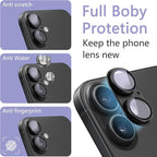 2 Pack Camera Lens Protector for iPhone 16 / iPhone 16 Plus, AR Tempered Glass - Image 5