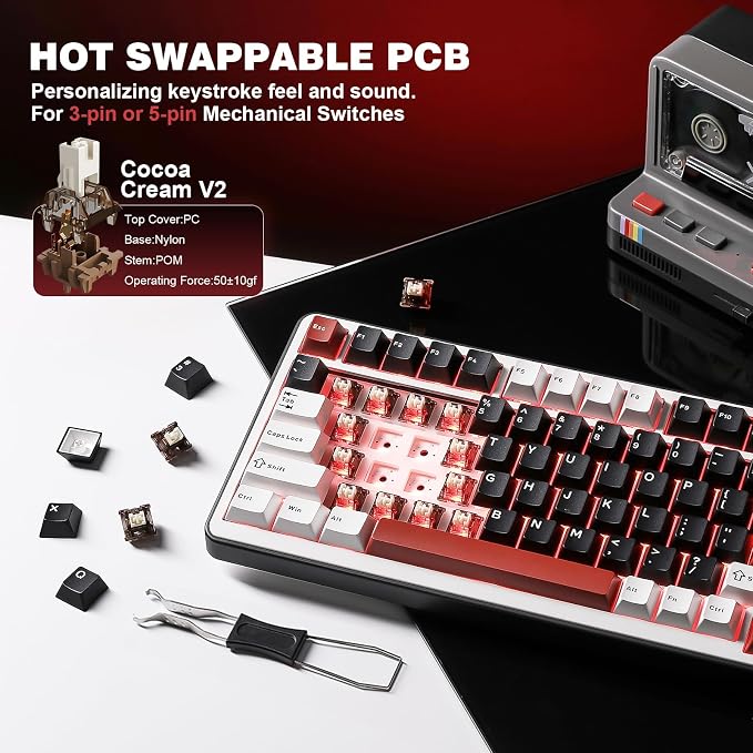 YUNZII B75 PRO Wireless Mechanical Keyboard, 75% Layout - Image 5