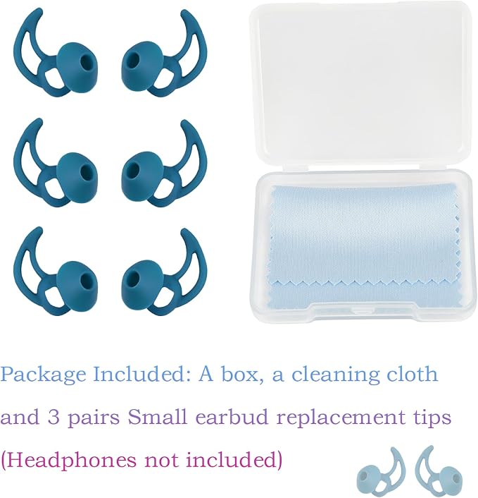 Earbud Pads Replacement Silicone Ear Bud Tips Eartips Compatible - Image 3