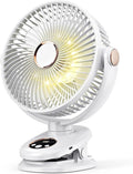 iNeibo 10000mAh Portable Clip on Fan, 90° Oscillating Fan, 8 Inch Rechargeable by iNeibo