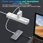USB C Hub Multiport Adapter-10 in 1 Portable Dongle - Image 5