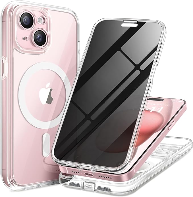 Magnetic for iPhone 15 Plus Case, Compatible by TIESZEN