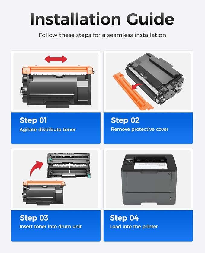 TN880 Black Toner Cartridge 2-Pack High Yield Compatible - Image 4