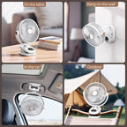 iNeibo 10000mAh Portable Clip on Fan, 90° Oscillating Fan, 8 Inch Rechargeable - Image 8