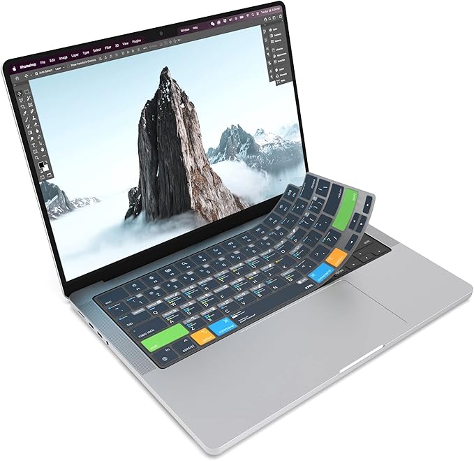 JCPal Adobe Photoshop Shortcut Guide Keyboard Cover by JCPAL