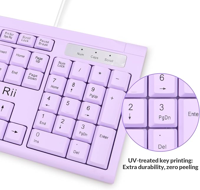 Rii RK907 Ultra-Slim Compact USB Wired Keyboard - Image 8