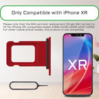 for iPhone XR Red SIM Card Slot Replacement Single SIM Version Card Tray Holder - Image 4