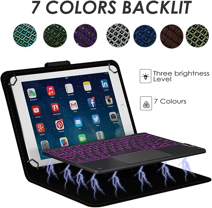 TouchPad Keyboard case for 9", 2-in-1 Bluetooth Wireless Keyboard - Image 3