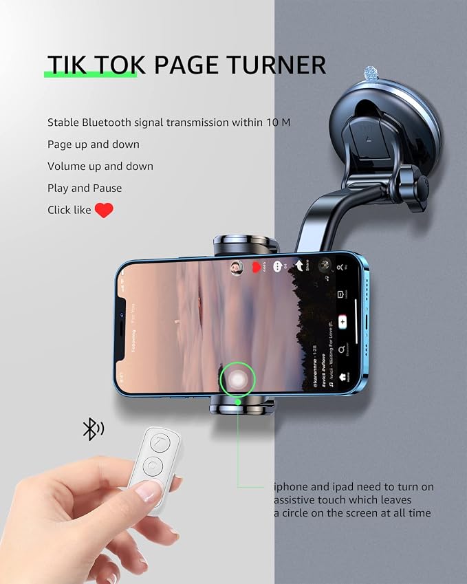 Fingertip Bluetooth Remote Control TIK TOK Wireless Page Turner TYUOBOX Camera - Image 4