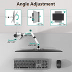 WALI Monitor Arm Mount for Desk, Single Computer Desk Mount, Monitor Bracket - Image 5