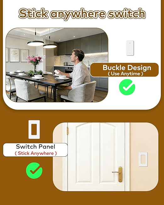 NineLeaf Wireless Remote Outlet Switch, Remote Lamp Switch, On Off Light Plug - Image 2