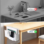 2 Tier Desk Side Storage, Under Desk Laptop Holder - Image 3