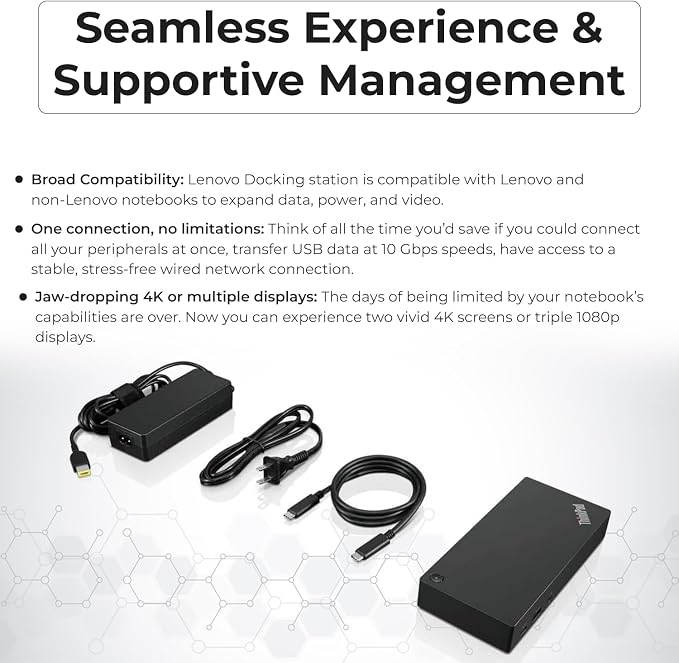 Lenovo 40AS0090USThinkpad Docking Station - Image 5