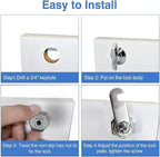 Thumb Operated Offset Cam Lock, 5/8" Cylinder Fits on 3/8" Max Door Thickness - Image 5