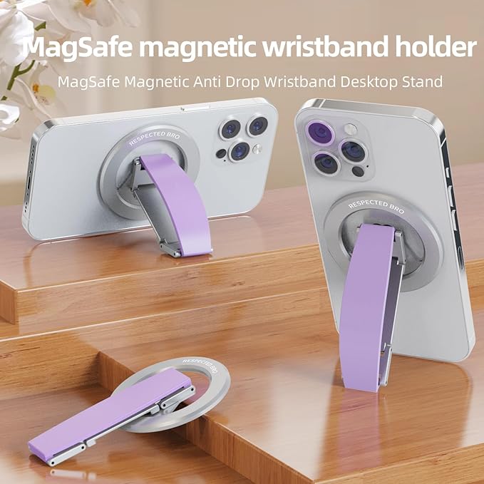 RESPECTED-BRO-Magnetic-Phone-Grip-Stand, Magnetic Phone Ring Holder Kickstand - Image 2