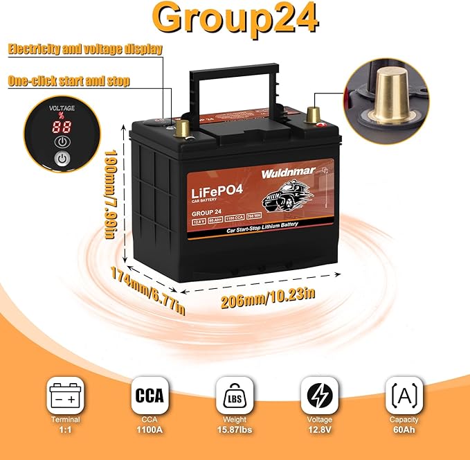 High Performance Lithium Car Battery - Image 2