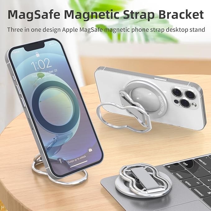 RESPECTED-BRO-Magnetic-Phone-Grip-Stand-with-Finger-Strap, 4-in-1 Magnetic Ring - Image 2