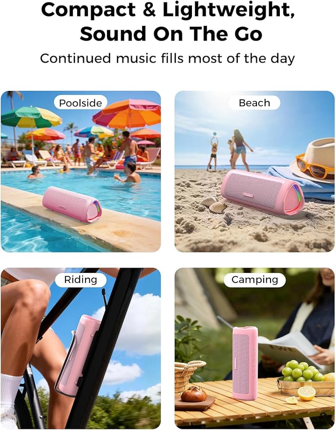 Bluetooth Speaker, 20W HD Sound, Portable Wireless, IPX5 Waterproof, - Image 7