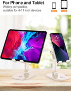 OCYCLONE Phone Stand, Adjustable Height and Angle Foldable Cell Phone Stand - Image 4