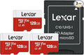 Lexar E-Series 128GB Micro SD Card 3 Pack, microSDXC UHS-I Flash Memory Card by Lexar
