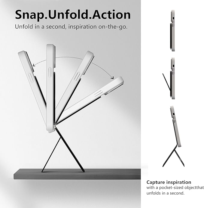 Phone Tripod Stand, Aluminum Alloy Mini Tripod Compatible - Image 3