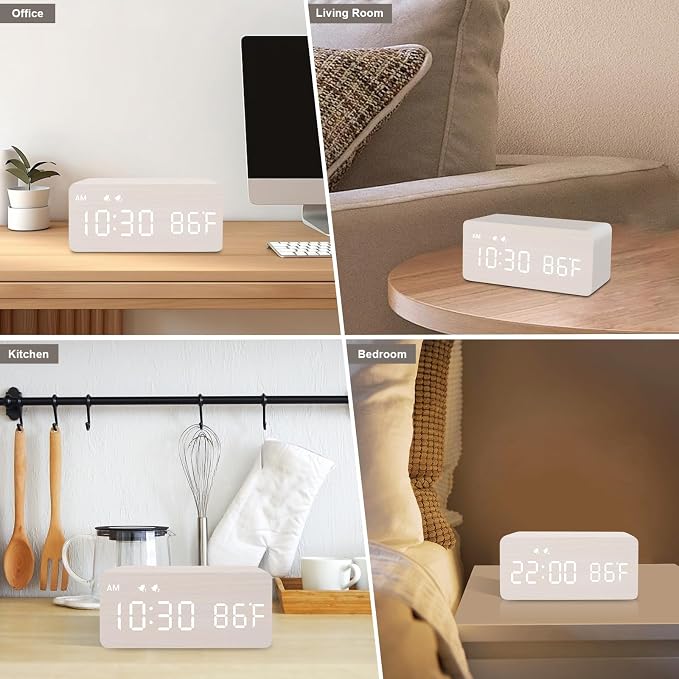MOSITO Digital Wooden Alarm Clock - Image 7