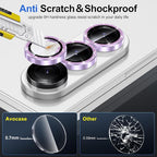 for Samsung Galaxy Z Fold 7 Camera Lens Protector, Individual Metal Ring - Image 3